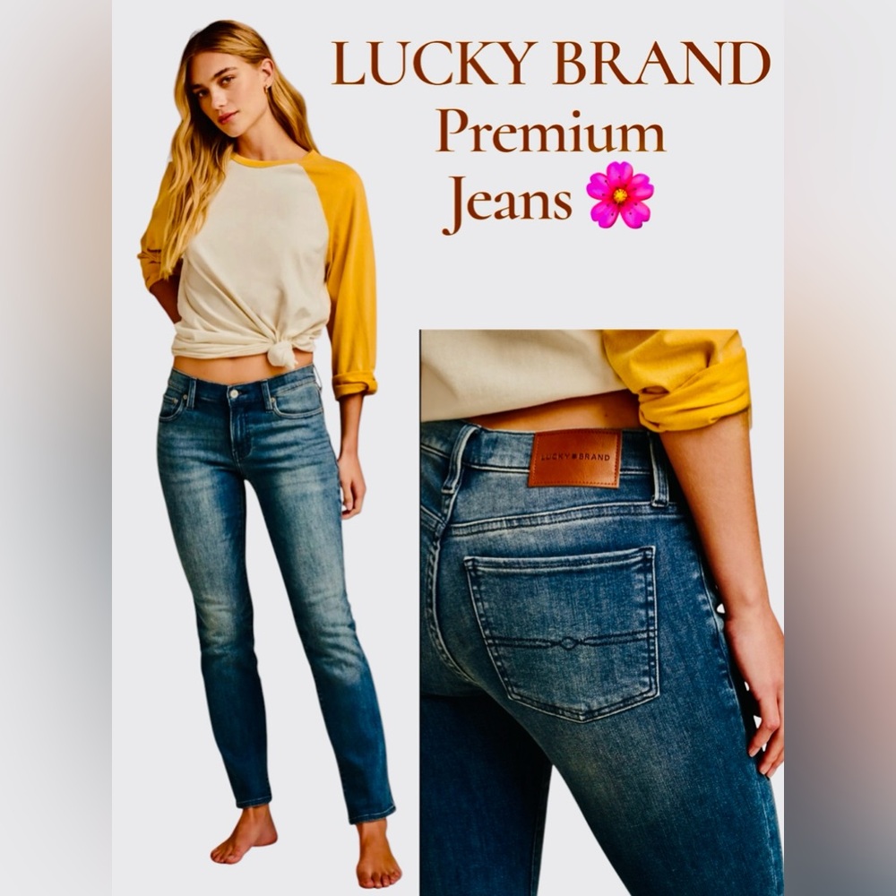 Lucky Brand Stone Wash Jeans Women’s 10/30 Regular/Soft Cotton Blend Denim 🌸